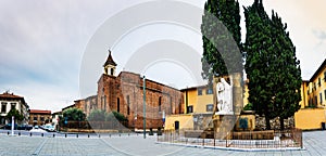 San Francesco is church in Prato, Tuscany, Italy photo
